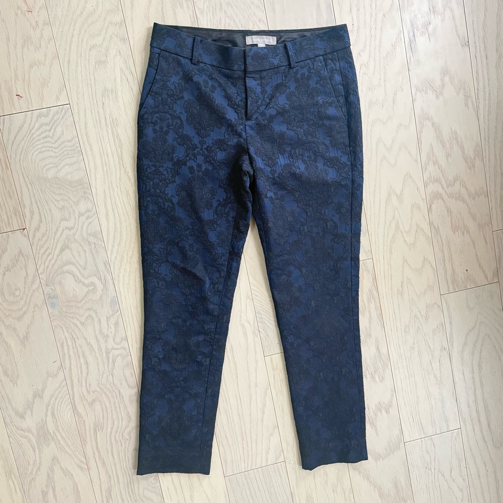 Banana Republic Navy Floral Pants